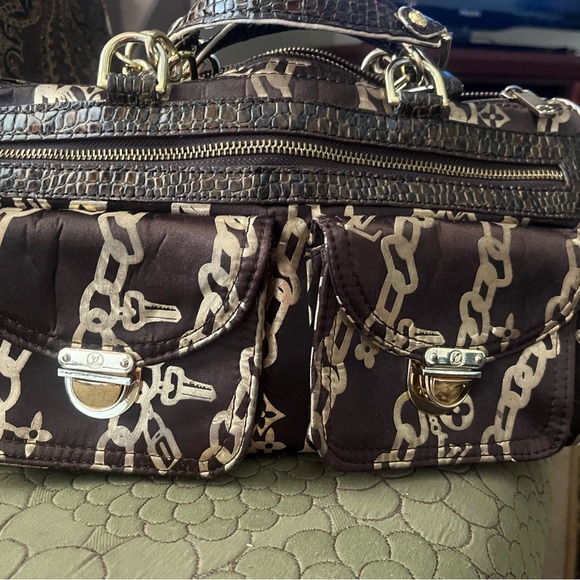 Louis Vuitton Brown and Cream Satchel - Picture 1 of 10